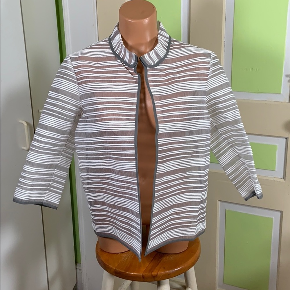 ROSSO PURO ITALY sheer jacket white lightweight XL